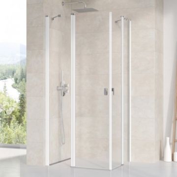 Cabina dus Ravak rectangulara Chrome CRV2+CRV2, 90x90cm - Dimensiune 90x90