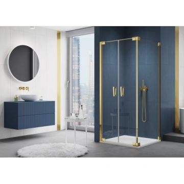 Cabina dus SanSwiss Cadura CA2C+CAT2 - Culoare Gold