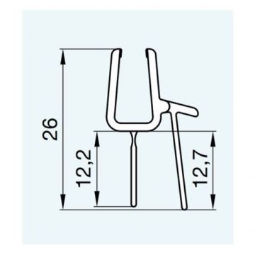 Kit peretele lateral SanSwiss pentru usii spre interior si exterior cu usa - Culoare crom lucios