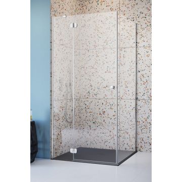 Cabina de dus patrata Radaway Torrenta KDJ 90x90cm orientare stanga profile crom