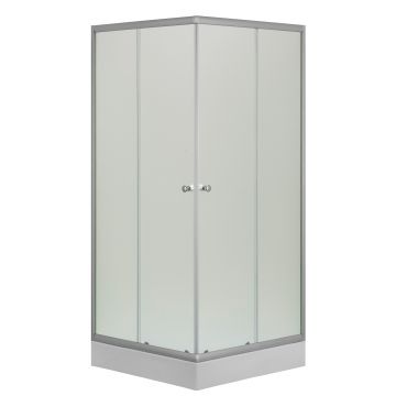 Cabina de dus Premier Kalema, patrata, sticla mata 4 mm, 90 x 90 x 193 mm