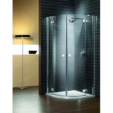 Cabina de dus semirotunda asimetrica Radaway Almatea PDD 100x80cm