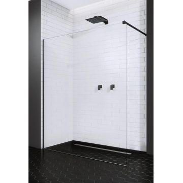 Cabina de dus tip Walk-in Radaway Modo II Black 110cm