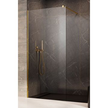 Cabina de dus tip Walk-in Radaway MODO New GOLD II 120 cm profil auriu