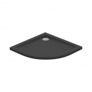 Cadita de dus remirotunda, acril, slim, negru mat, 90x90x4 cm, Cersanit Tako Slim Cadita de dus remirotunda, acril, slim, negru mat, 90x90x4 cm, Cersanit Tako Slim